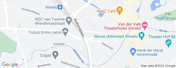 Map van Wierdensestraat 36 Almelo in Nederland