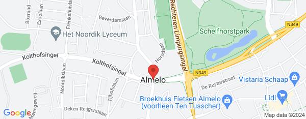 Map van Vriezenveenseweg 61 Almelo in Nederland