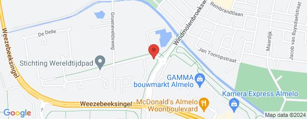 Map van De Schoppe 2 Almelo in Nederland