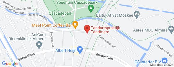 Map van Beneluxlaan 575 Almere in Nederland