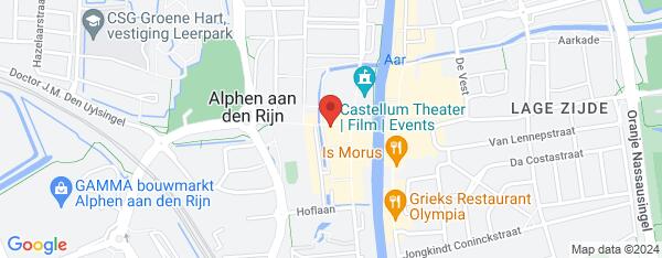 Map van Castellumstraat, 1 E Alphen aan den Rijn in Nederland