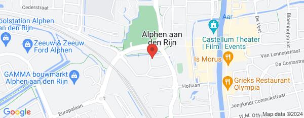Map van Molenvliet 5 Alphen aan den Rijn in Nederland