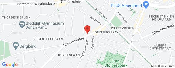 Map van Utrechtseweg 89 Amersfoort in Nederland
