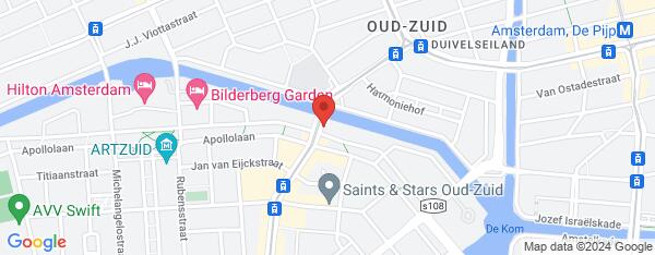 Map van Apollolaan 84 Amsterdam in Nederland