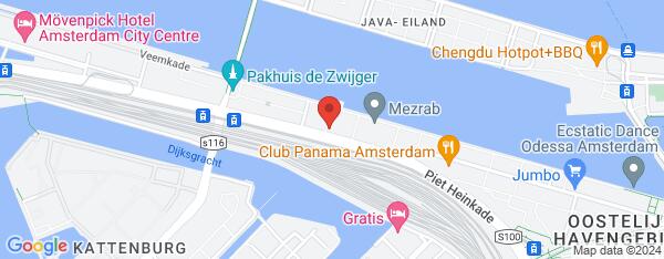 Map van Piet Heinkade 215 Amsterdam in Nederland