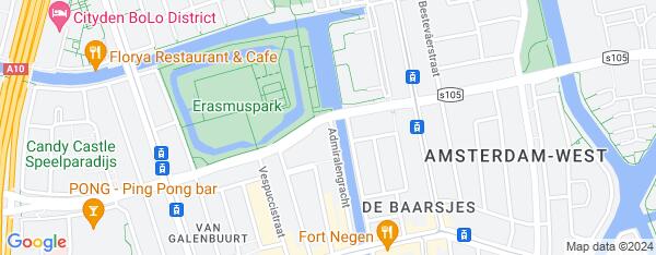 Map van Jan van Galenstraat 171 Amsterdam in Nederland