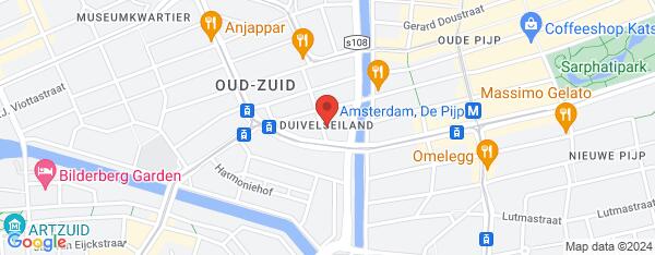 Map van Pieter-Baststraat 21-27 Amsterdam in Nederland