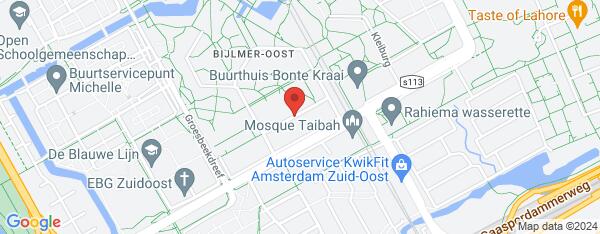 Map van Kruitberghof 61A Amsterdam in Nederland