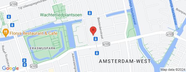 Map van Admiraal de Ruijterweg 183H Amsterdam in Nederland