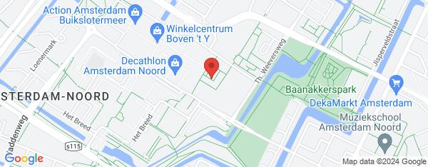 Map van Buikslotermeerplein 416 Amsterdam in Nederland