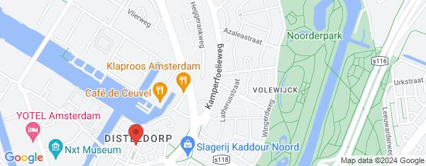Map van Kamperfoelieweg 13 Amsterdam in Nederland