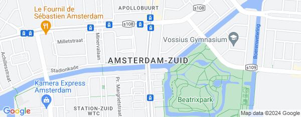 Map van Beethovenstraat 117-119  Amsterdam in Nederland