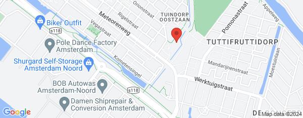 Map van Meteorensingel 19 Amsterdam in Nederland