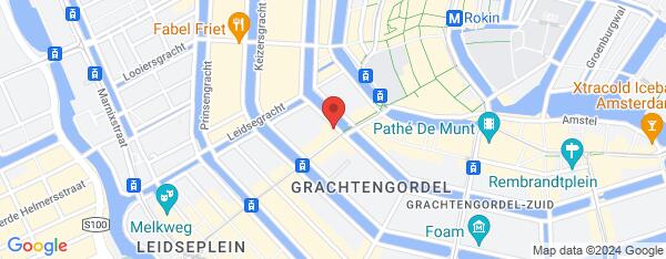 Map van Herengracht 422a Amsterdam in Nederland