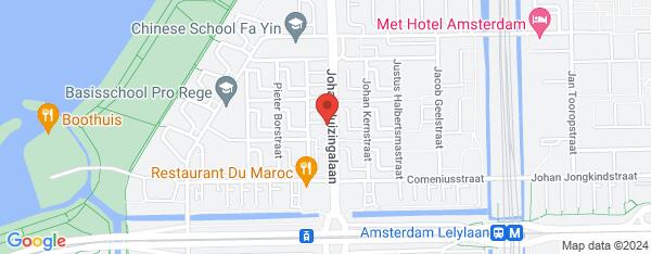 Map van Johan Huizingalaan 122 Amsterdam in Nederland