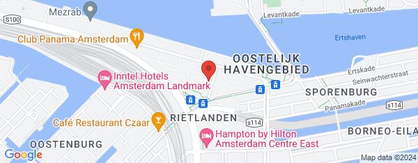 Map van Rietlandpark 195 Amsterdam in Nederland