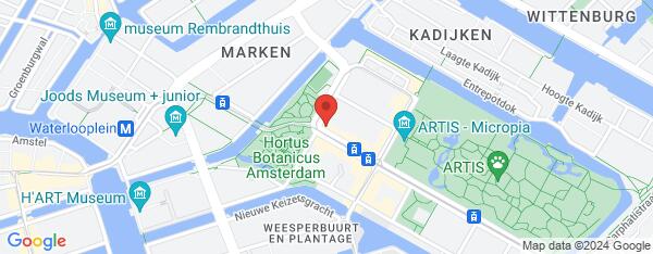Map van Plantage Middenlaan 1 H Amsterdam in Nederland