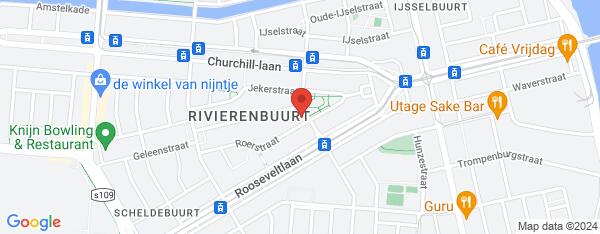 Map van Merwedeplein 51 Amsterdam in Nederland