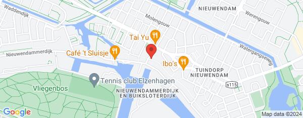 Map van Nieuwendammerstraat 4-6 Amsterdam in Nederland