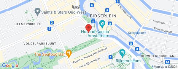Map van Tesselschadestraat 1/C Amsterdam in Nederland