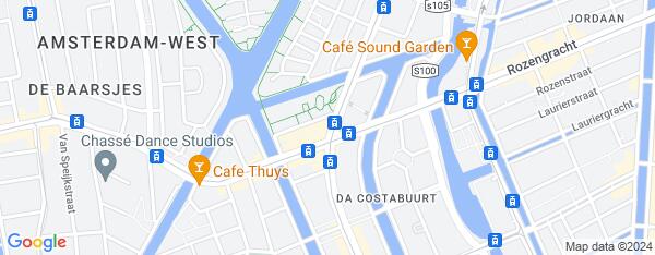 Map van Bilderdijkstraat 44 h Amsterdam in Nederland
