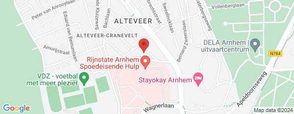 Map van Mahlerstraat 4 Arnhem in Nederland