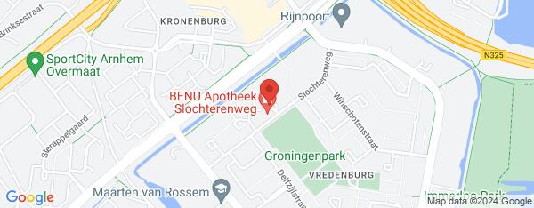 Map van Slochterenweg 222 Arnhem in Nederland