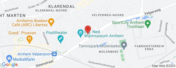 Map van Velperweg 31 Arnhem in Nederland