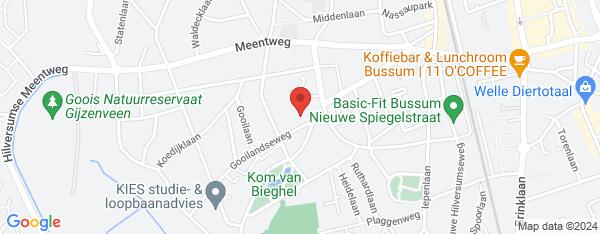 Map van Gooilandseweg 2 Bussum in Nederland