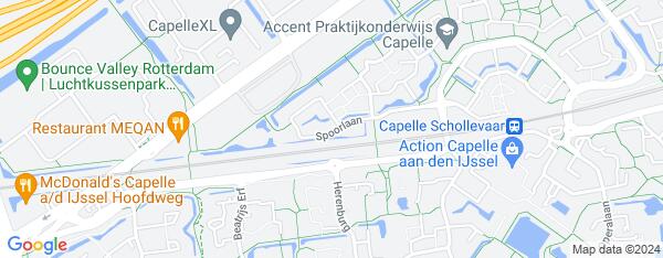 Map van Spoorlaan 21 Capelle aan den IJssel in Nederland