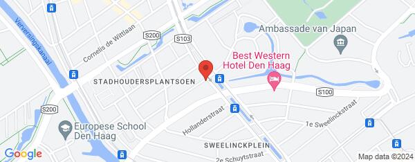 Map van Danckertsstraat 2 Den Haag in Nederland
