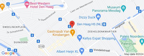 Map van Prins Hendrikplein 8 Den Haag in Nederland
