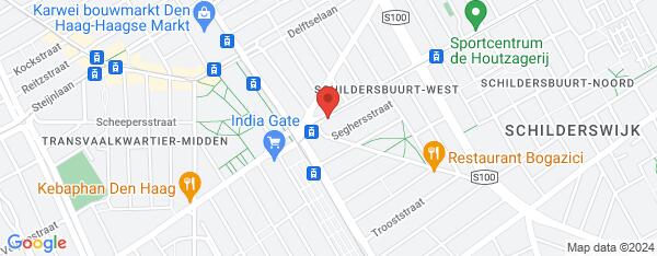 Map van Hobbemastraat 340 Den Haag in Nederland
