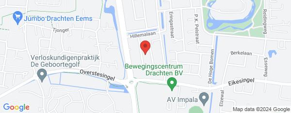 Map van Bouriciuslaan 82 Drachten in Nederland
