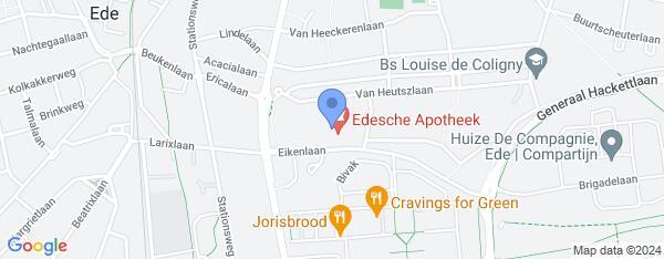 Map van Eikenlaan 13-19 Ede in Nederland