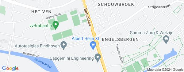Map van Botenlaan 82 Eindhoven in Nederland