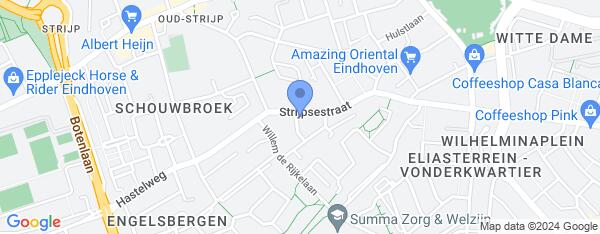 Map van Strijpsestraat 33 Eindhoven in Nederland