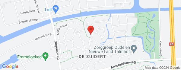 Map van IJsselmeerlaan 77 Emmeloord in Nederland