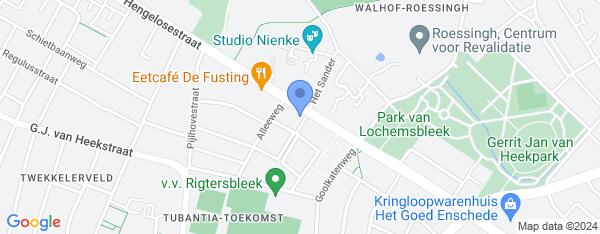 Map van Hengelosestraat 239 enschede in Nederland