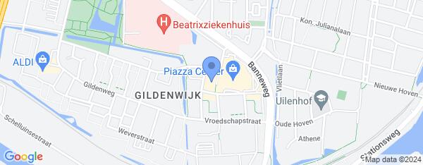 Map van Schoutstraat 23 Gorinchem in Nederland