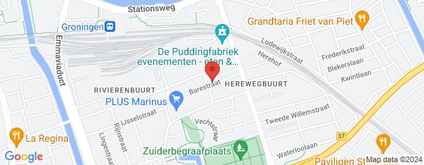 Map van Barestraat 35 Groningen in Nederland