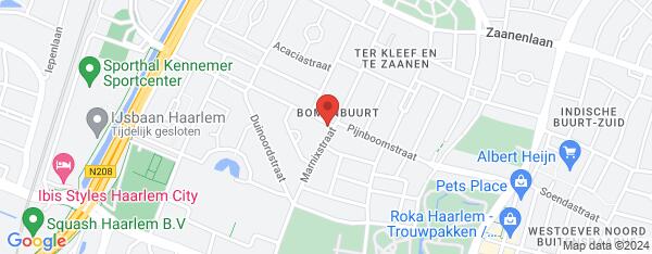 Map van Marnixstraat 80 Haarlem in Nederland