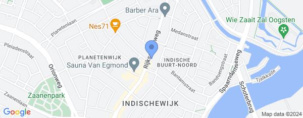 Map van Rijksstraatweg 126 Haarlem in Nederland
