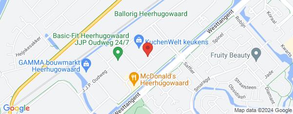 Map van J. Duikerweg 6 Heerhugowaard in Nederland