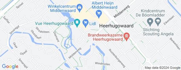 Map van Middenweg 53 A Heerhugowaard in Nederland
