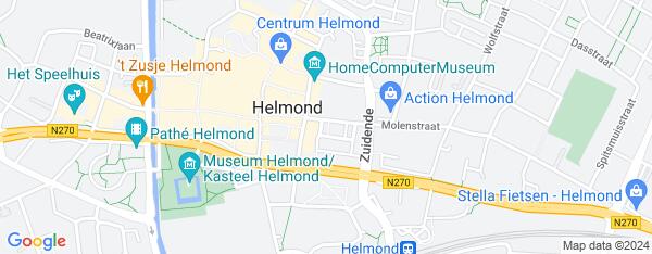 Map van Doorneind 2 Helmond in Nederland
