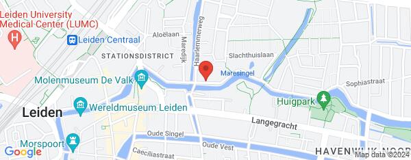 Map van Maresingel 5 Leiden in Nederland