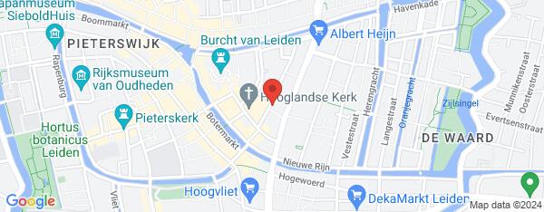 Map van Middelweg 85-A Leiden in Nederland