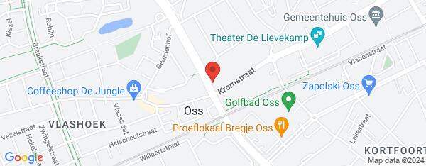 Map van Hertogin Johannasingel 3 Oss in Nederland