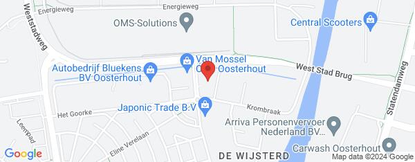 Map van De Waard 5 Oosterhout in Nederland